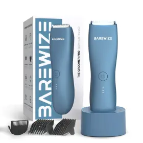 Barewize 796520132252 Body Hair And Pubic Trimmer For Men Women Painless Electric Bod
