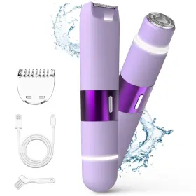 Bazivve 726260627244 Bikini Trimmer For Women Dual Head Electric Razors Pubic Hair With Ip