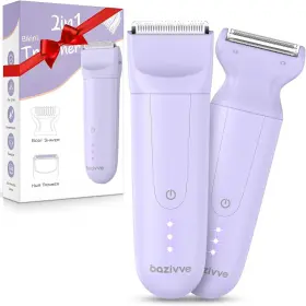 Bv-0833 Bazivve Electric Bikini Trimmer For Women 2 In 1 Hair Shaver Razors Fo