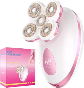 Rq6900 Bazivve Electric Razors For Women - Painless Body Shavers Sensitive Skin 4 In 1 Co