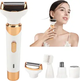 Beanify 705353604331 4-in-1 Electric Razor For Women And Men Cordless Wet Dry Shaver Bikini Underarm Beanify 705353604331 4-in-1 Electric Razor For Women And Men Cordless Wet Dry Shaver Bikini Underarm