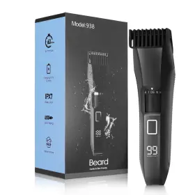 Ipx7 Beatslm 037166577459 Mens Beard Trimmer 20 Length Adjustable Waterproof Cordless Hair Clip