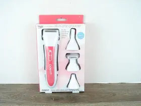 Beauty 360 050428332948 Cordless All In One Groomer 9 Pieces Wey And Dry System 4 Blades Pink