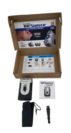 2818mo Bell And Howell Tac Shaver Mustache Beard Rotary With Pop-up Trimmer