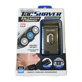 Bell And Howell 2839fee Tac Shaver Rechargeable 2 In 1 Trimmer New
