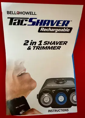2839feqg Bell And Howell 2 In 1 Shaver Trimmer Works Rechargeable #2 2839feqg Bell And Howell 2 In 1 Shaver Trimmer Works Rechargeable #2