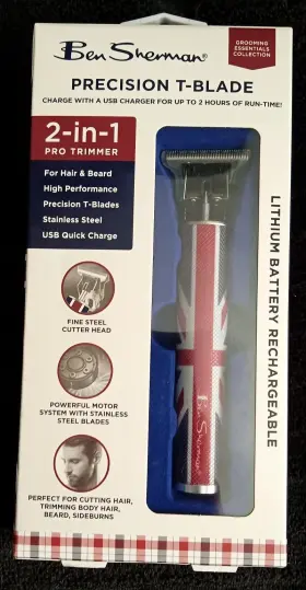 Be3308 Ben Sherman Precision Beard Trimmer For Men Be3308 Ben Sherman Precision Beard Trimmer For Men