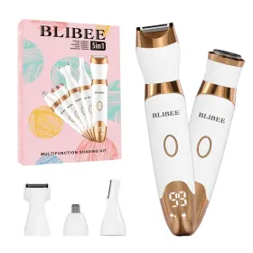 Blibee 717813900938 Bikini Trimmer For Women Led Display Electric Razors 5-in-1 Elect