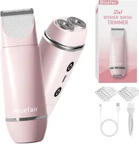 Bluefair Re23 Bikini Trimmer For Women 2 In 1 Electric Razors Shaver