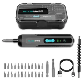 Bm-td3001 Bluemars Electric Rechargeable Screwdriver Set 3.6v 2ah Cordless Mini Small B