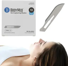 Bdmcsbs10 Bodymed Dermaplaning Blades #10 In Carbon Steel 100 Pcs - Disposable