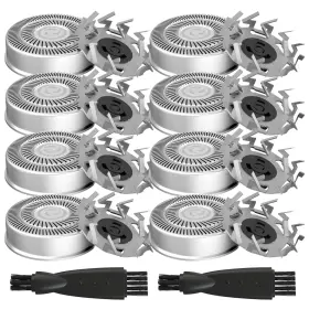 Uw0607a Boeea 8 Pack Shaver Head Replacement Blade Compatible With Skull Silver