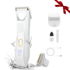 W351 Bomic 2-in-1 Electric Bikini Trimmer For Women Dual Head Shaver Body And Pubic H