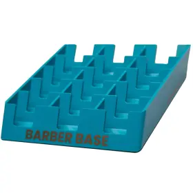 Brand Castle Barber Supply 786411316090 The Base 15 Slot Clipper Blade Tray Blue