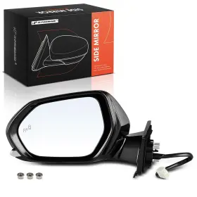 Branded Apmi148 Driver Side Power Door Mirror Compatible With Black