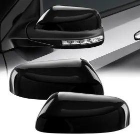 2016-2019-1 Branded F-cpamz0137 Side Mirror Cover Caps Fit For Ford Explorer Pair Black
