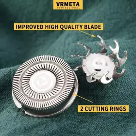 Vm-047 Branded 4 Pcs Shaver Head Replacement Blades For Skull Pitbull Carver Pro #2