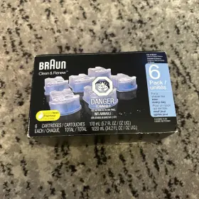 Braun 034948664024 Clean And Renew Refill Cartridges 6 Count New Open Box