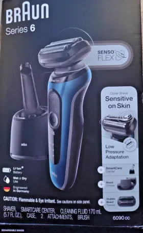 Braun 069055128985 Series 6 6090cc Electric Razor For Men With Smartcare Center - Open Box