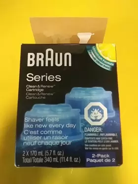 Ccr2 Braun 069055819470 Clean And Renew 2-pack Cartridge Refill In Lemon Fresh New