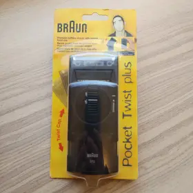 5615 Braun 069055821886 New 370 Pocket Twist Plus Travel Black Brand Factory Sealed Nos