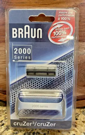 Braun 069055837405 New Sealed 2000 Cruzer 3 Replacement Shaver Foil And Cutter Block Braun 069055837405 New Sealed 2000 Cruzer 3 Replacement Shaver Foil And Cutter Block