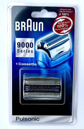 Braun 069055842997 9000 Pulsonic Replacement Pack-stainless Steel Outer Foil-cutter - Genuine