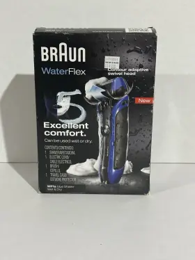Wf1s Braun 069055869505 Waterflex Blue Shaver Wet/dry Electric Led Display Swivel Head