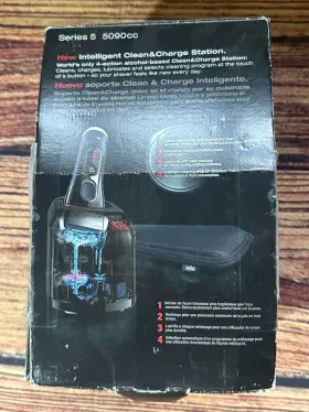 Braun 069055870730 Series 5 - 5090cc Flex Motiontec Shaver Wclean And Charge Station Works #2
