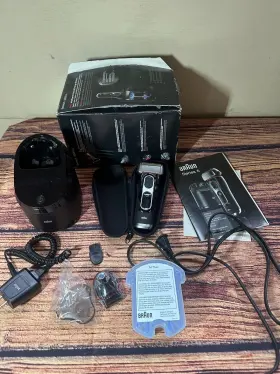 Braun 069055870730 Series 5 - 5090cc Flex Motiontec Shaver Wclean And Charge Station Works #3