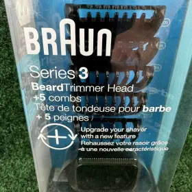 Bt32 Braun 069055875841 Series 3 Beard Trimmer Head Attachment And 5 Combs New Sealed #2
