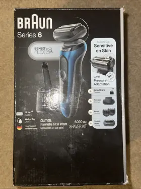 Braun 069055887875 Series 6 6090cc Electric Trimmer Shaver Kit With Smartcare Center