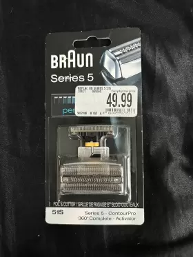 Braun 210201072911 Series 5 Replacement Foil And Cutter 51s 8000 New