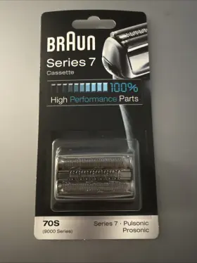 Braun 210201072942 Sealed 9000 Series 7 Replacement Cassette Foil Cutter Shaver Head 70s