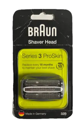 Braun 210201115694 32b Series 3 Replacement Shaver Head Cassette Foil Proskin For