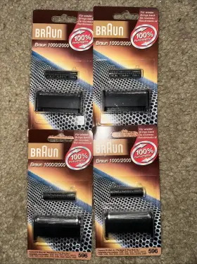 Braun 210201205340 Micron 1000/2000 Series Replacements Lot Of 4