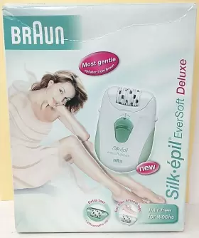 Braun 210201370321 Silk-epil Eversoft Deluxe Shaver Epilator Needs Adapter With Box #2
