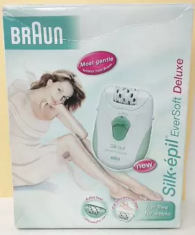 Braun 210201370321 Silk-epil Eversoft Deluxe Shaver Epilator Needs Adapter With Box