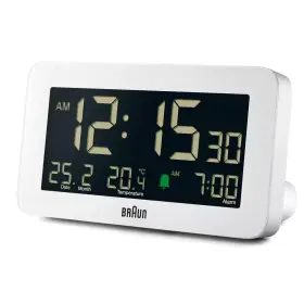 Braun 313029740728 Digital Alarm Clock Date Month And Temp. Displ. Negative Lcd Display Quick S
