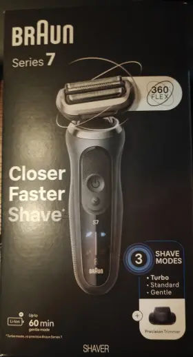 3268b211b0 Braun Series 7 360- Flex Shaver With 3 Shave Modes Model 7120s Black New And Sealed