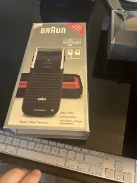 3512 Braun Shaver System 1-2-3 Model Rechargeable Case And Box Only