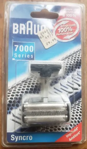 352-00 Braun Original Shaver Foil And Cutter Block 7000 Series Syncro New