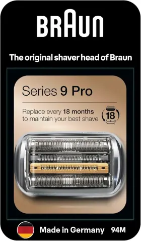 394792 Braun Series 9 Pro Cassette 94m Shaver Head - Silver