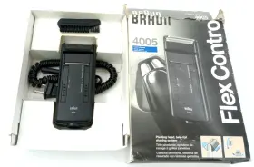 4005 Braun Vintage Flex Control Electric Shaver With Cord Box Made In Germany