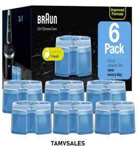 Braun 500435226356 Clean And Renew Refill Cartridges Ccr Replacement Cleaner Solution 6 Pk