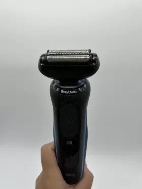 5020s Braun Series 5 Black Blue Rechargeable Wet And Dry Electric Shaver Used #3 5020s Braun Series 5 Black Blue Rechargeable Wet And Dry Electric Shaver Used #3