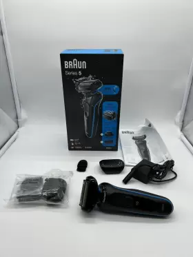 5020s Braun Series 5 Black Blue Rechargeable Wet And Dry Electric Shaver Used 5020s Braun Series 5 Black Blue Rechargeable Wet And Dry Electric Shaver Used