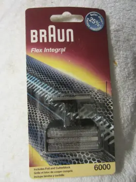 505796 Braun 6000 Series Flex Integral 6550 Foil And Cutter Cutterblock New Oem 5