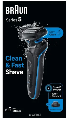 5118s Braun Series 5 Wet And Dry Electric Shaver With Precision Trimmer Turbo Mode