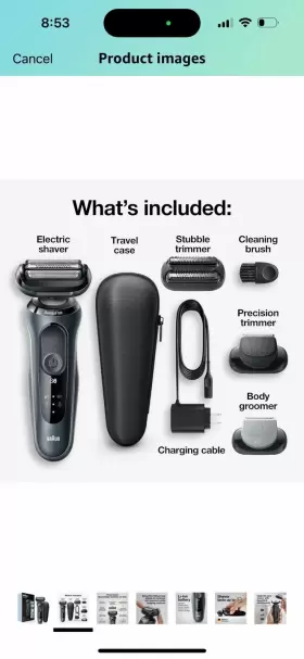 6046cs Braun Series 6 Wet And Dry Rechargeable Cordless Electric Razor For Men New #3